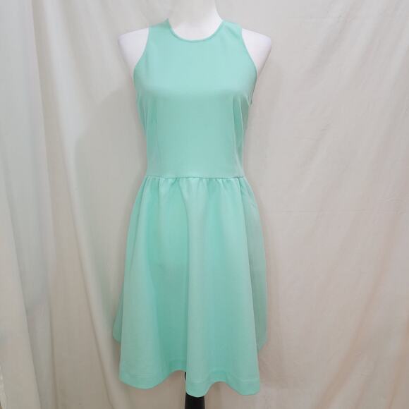 Charming Charlie Mint Green Sleeveless Textured Summer Spring Pleated Dress, S - Picture 1 of 7